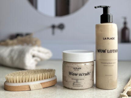 پکیج پوست مرغی رایحه بستنی وانیلی داخل حمام